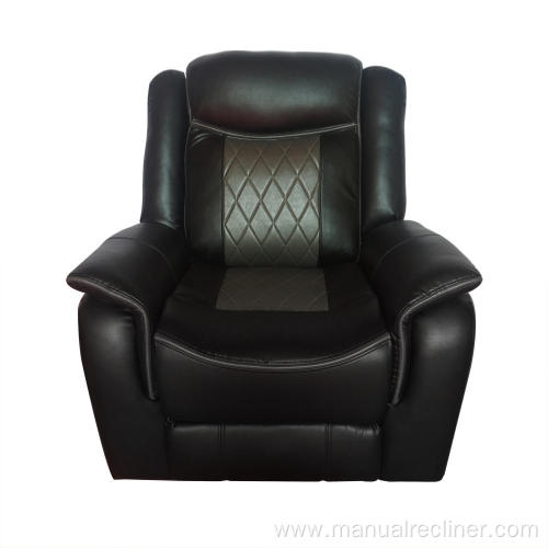 European Style Recliner Leather Living Room Sofa Set